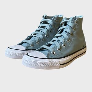 NEW Converse Chuck Taylor All Star Polyester & Suede Sneakers WM 7.5 MN 5.5 Teal